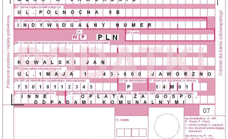 Opłaty za wywóz śmieci