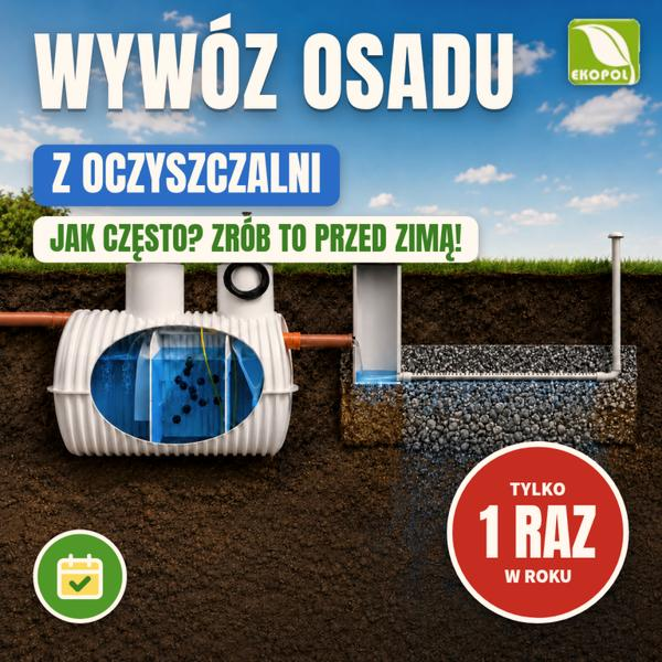 Wywóz osadu z oczyszczalni